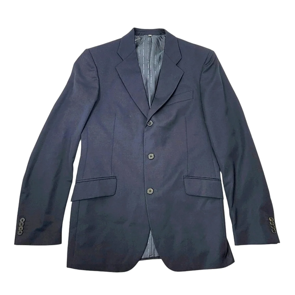 Burberry London Classic Blue Men's Wool Blazer